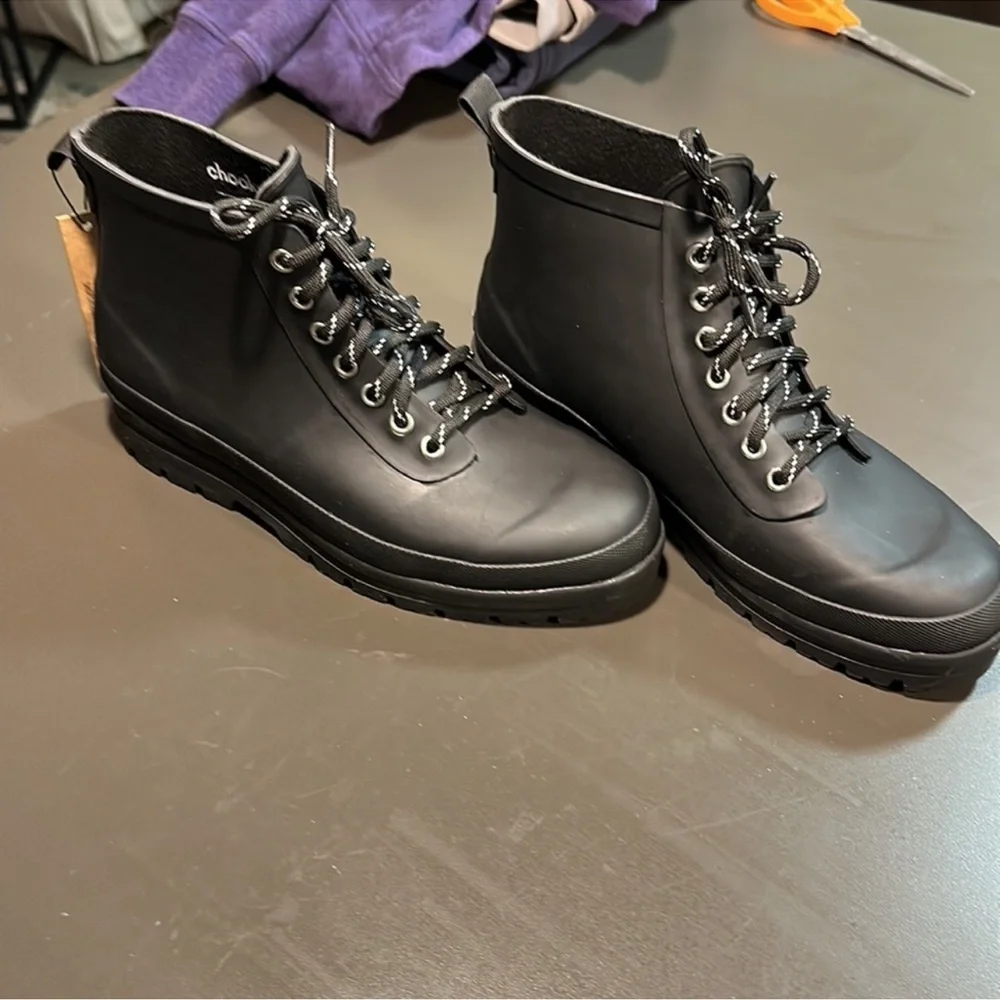 NWT Chooka Black Women's Lace-Up Winter Boots - Picture 2 of 9